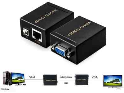 Vga signal extender 60m, single ethernet cable, wds - Image 2
