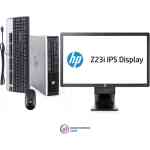 ​Hp compaq elite 8200 ultra slim desktop + 23" inch monitor, Keyboard and mouse (Complete desktop)​