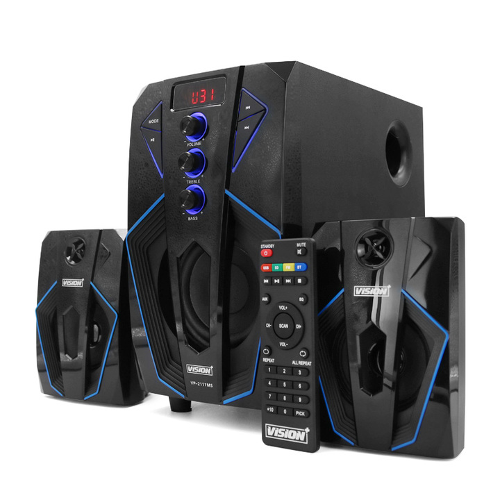 3197_06185797544727098_720-2.jpg Vision plus 2.1ch speaker with subwoofer bluetooth 45 watts rms - black - Image 1