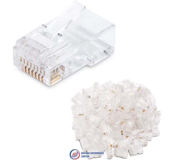 51ix9jjivCL._AC_SL1000__1m2b-ir Cable matters 50 pack cat 6, cat6 rj45 modular plugs for solid or stranded utp cable, rj45 plugs - Image 1