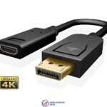 Displayport to hdmi adapter male to female audio video adapter