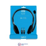 Logitech H110 Wired Headset, with Noise-Cancelling Microphone