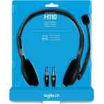 Logitech H110 Wired Headset, with Noise-Cancelling Microphone - Image 2