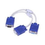 Vga splitter cable 1 computer to dual 2 monitor adapter Y splitter vga cable male to female for Computer - Image 2