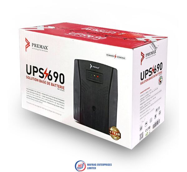 premax_690va_ups_mafraq Premax UPS 690VA/415W 230V with Surge Protection - Image 1