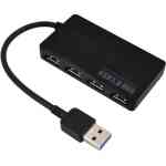 Usb 3 hub, 4 ports super speed usb 3 hub splitter with on off switch with 1 usb charging port - Image 2